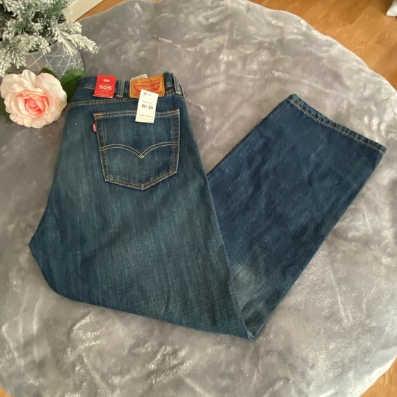 LEVI’S 505 REGULAR MEN’S STRAIGHT LEG JEANS SIZE: 40X30 - Picture 7 of 9